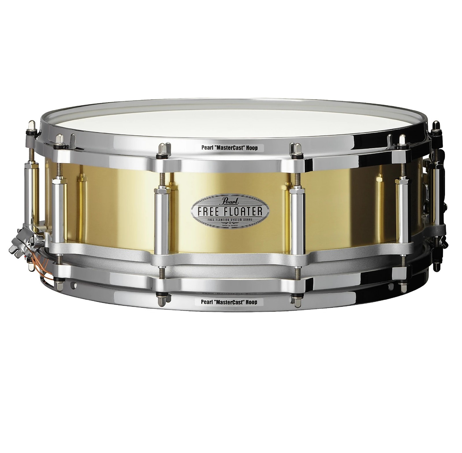 Pearl Free Floater 14x5" 1mm Brass Shell Snare Drum Floating | WorldShip Dealer