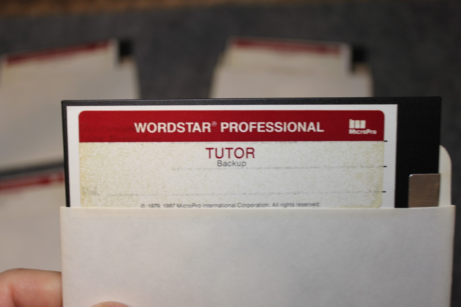 Vintage Wordstar Pro 1987 on 5.25" Floppy Disk