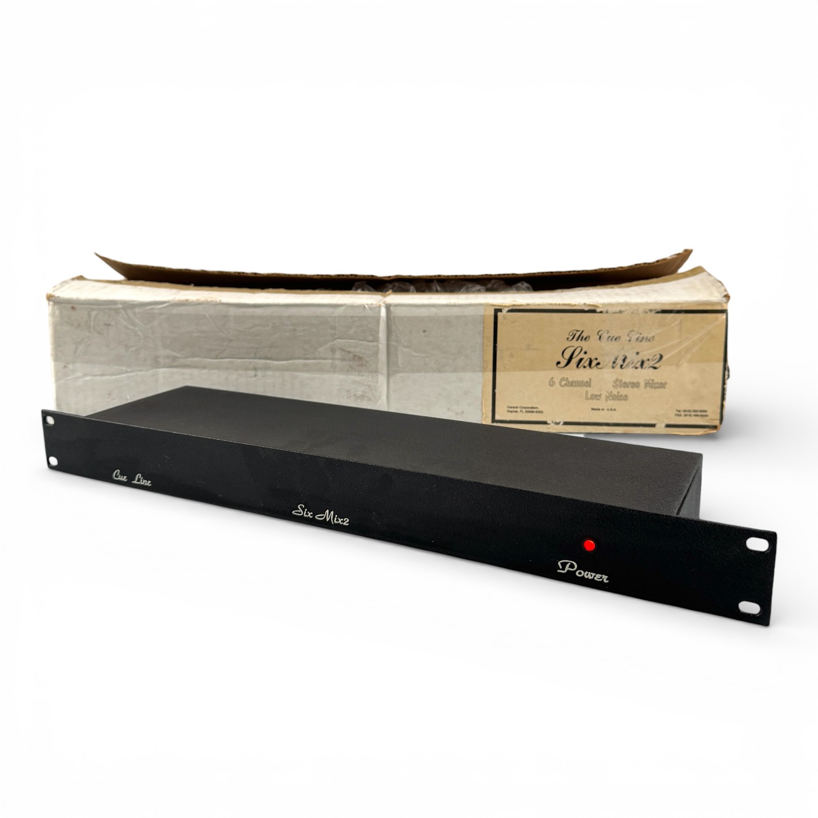Cue Line Six Mix 2 Six Channel Stereo Mixer Rackmount Pro Audio USA SIXMIX