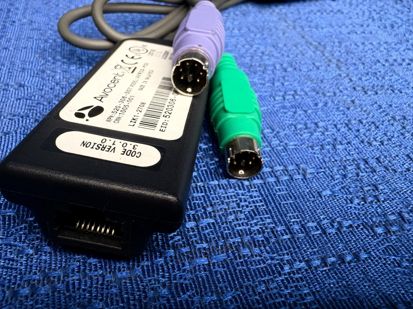 Avocent AVRIQ-PS2 KVM Server Interface Cable Adapter PS2 Module 520-306-507