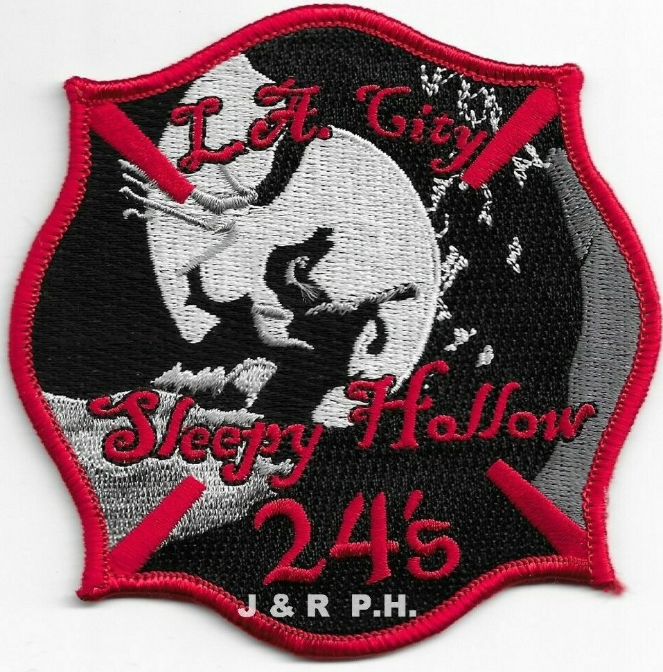 *NEW*  Los Angeles City Station - 24 "Sleepy Hollow", CA (4" x 4") fire patch