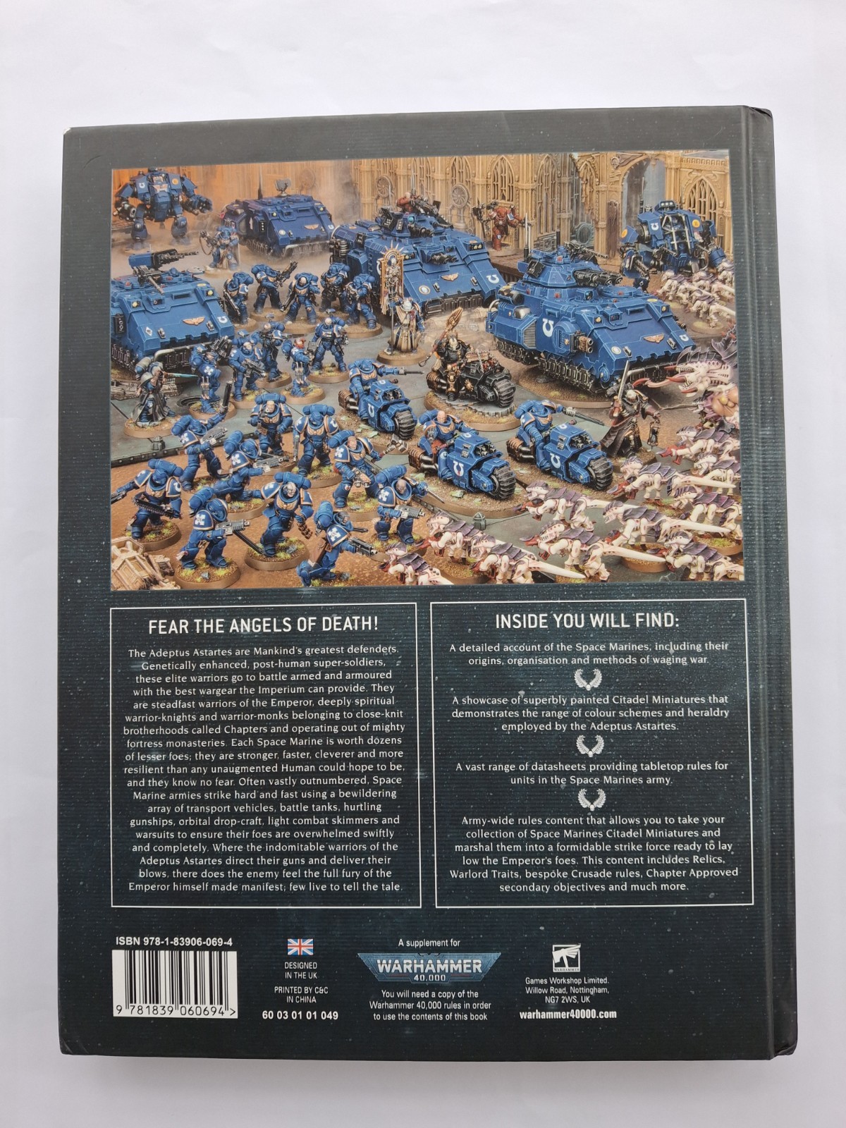 Warhammer 40k Space Marine Codex Book Hardback 9th Edition. Games Workshop