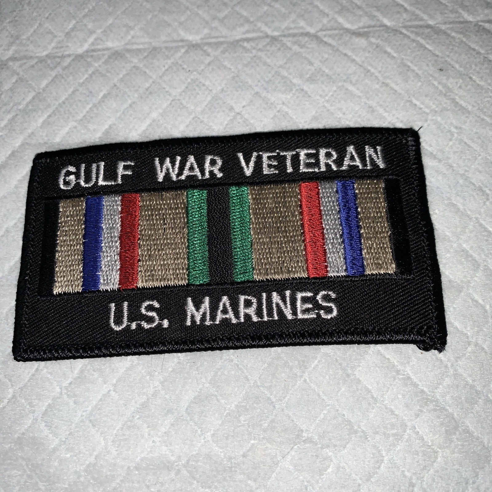 U.S. MARINE CORPS GULF WAR VETERAN w/ SOUTHWEST ASIA SERVICE MEDAL PATCH #303