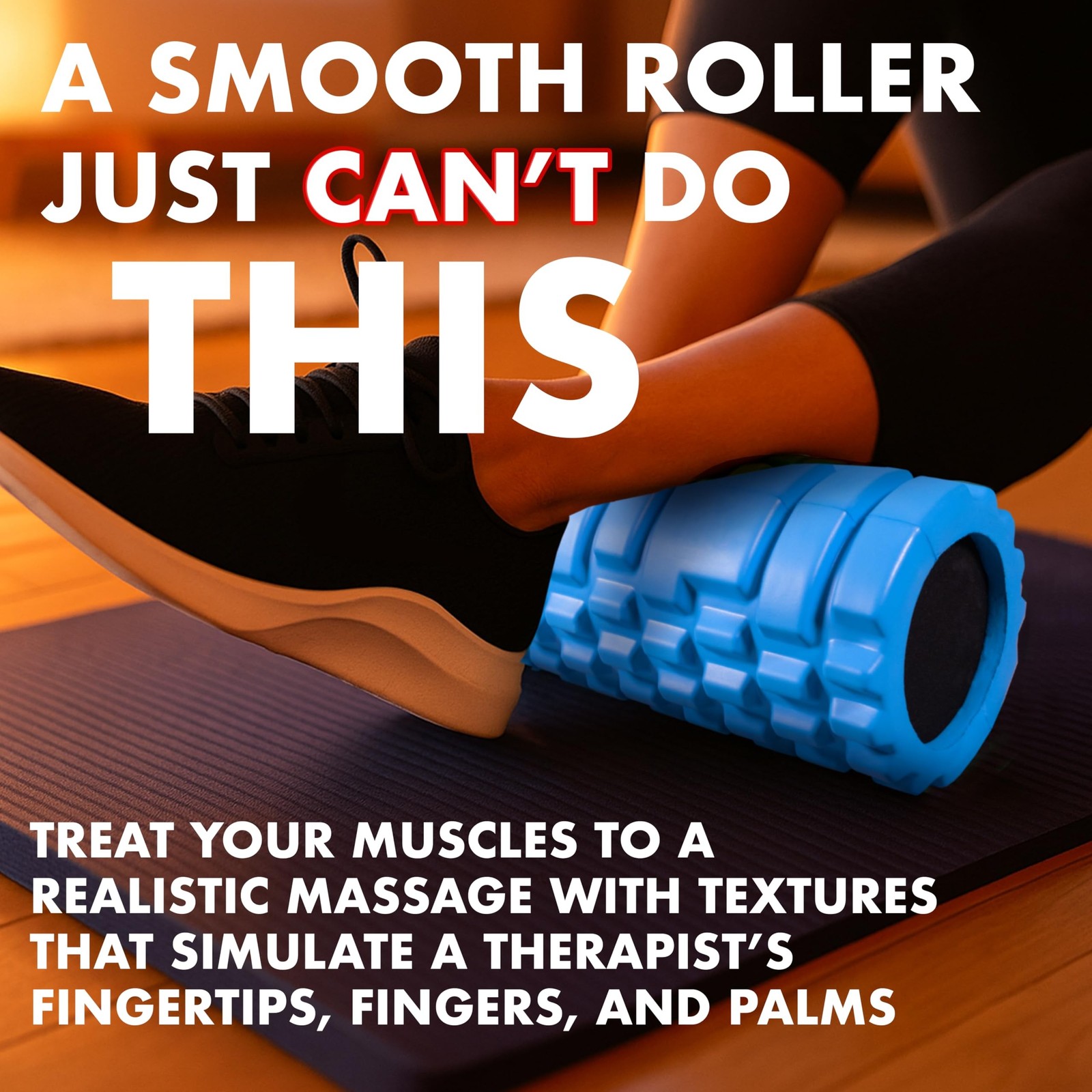 321 Strong Foam Roller - Medium Density Deep Tissue Massager for Muscle Massa...