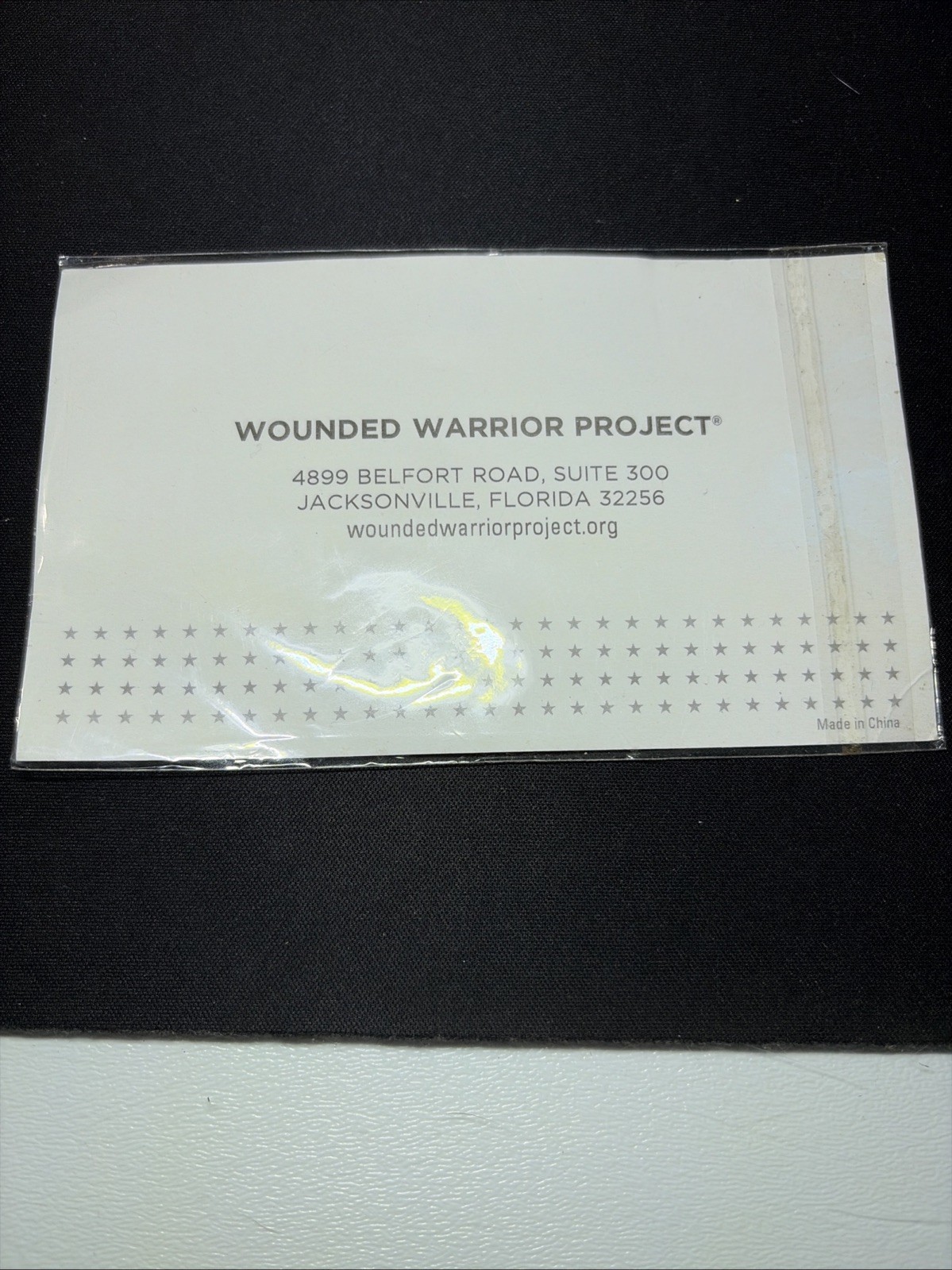 NEW! Wounded Warrior Project Patch *Iron/Sew On* * Never Opened