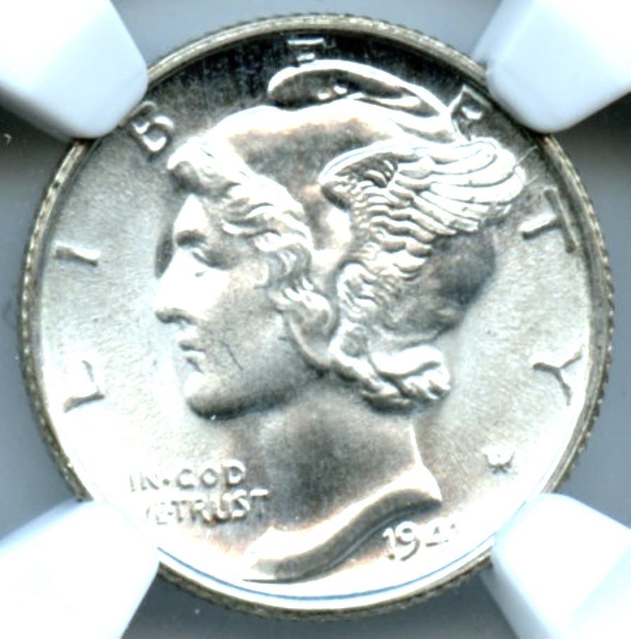 1941-S Mercury Dime, NGC MS 66