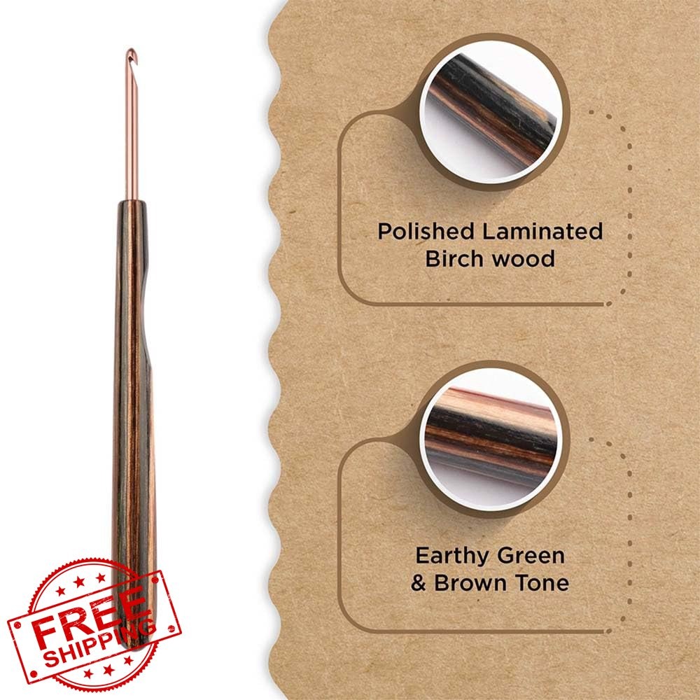 Knitter's Pride Terra Crochet Hook US Size D 3.25mm Single-Ended