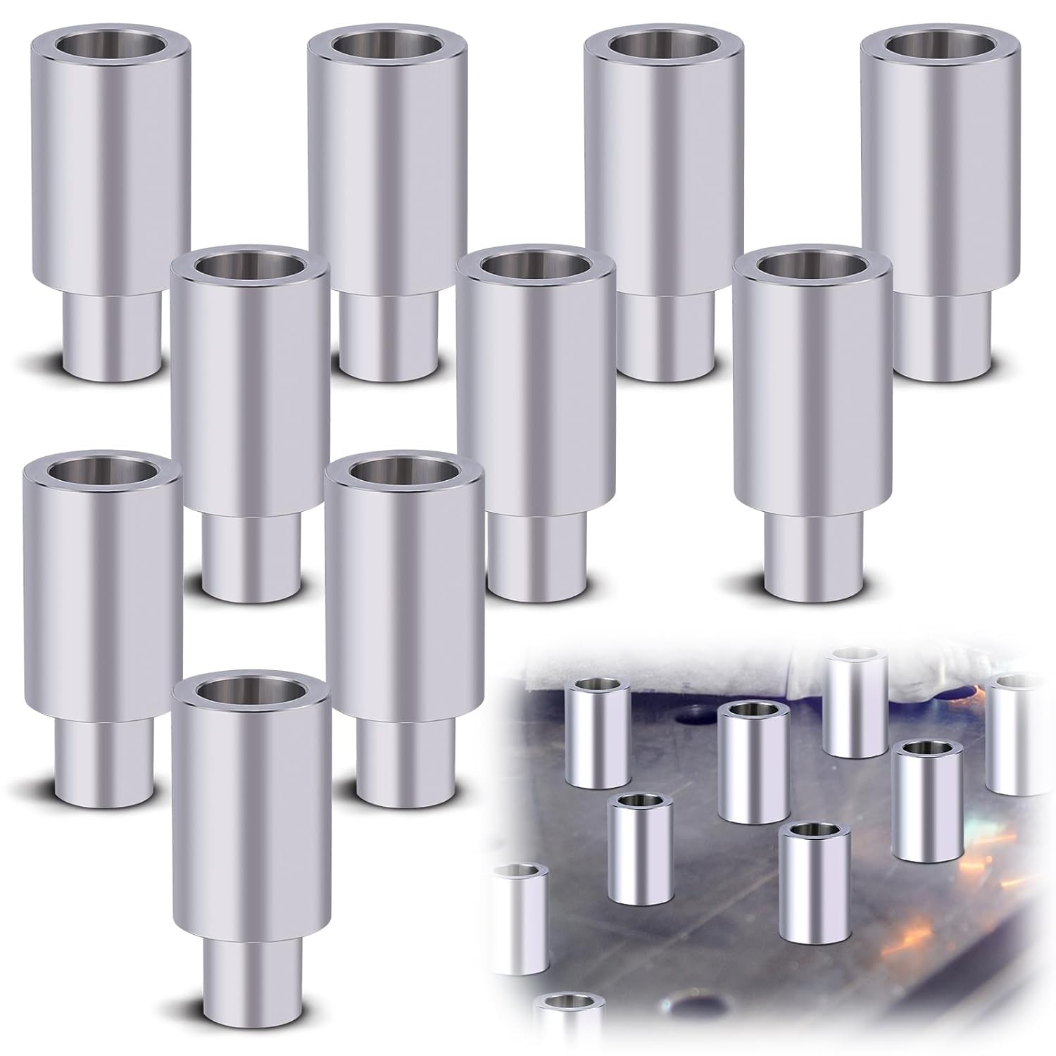10pcs Welding Table Fixture Pins Stop 1.5x1x5/8in Aluminum Accessories Alu