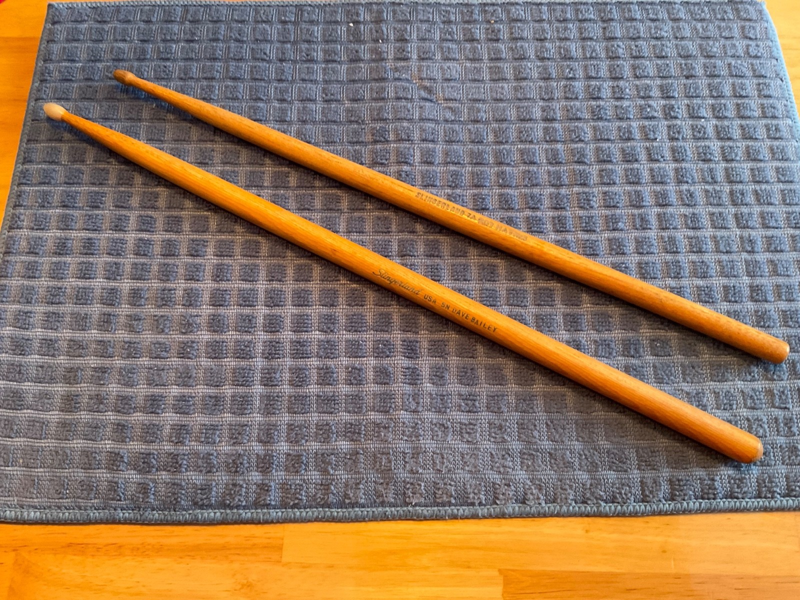 Vintage Slingerland labeled drumsticks 1-5N “Dave Bailey” and 1 -7A “Roy Haynes”