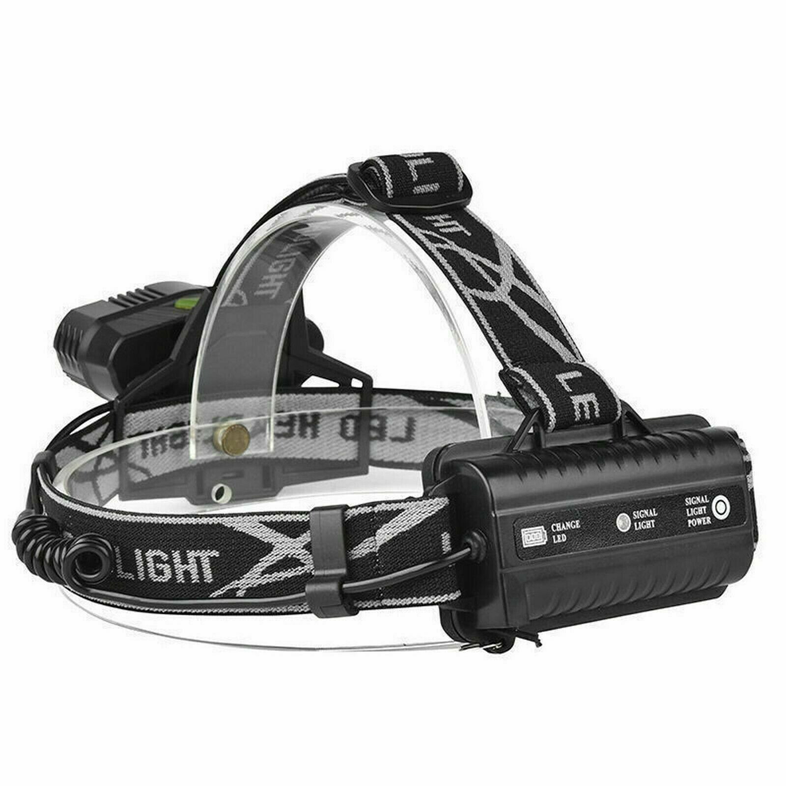 Super Bright 5 LED Zoom Headlamp USB Rechargeable Headlight Head Torch Headlight