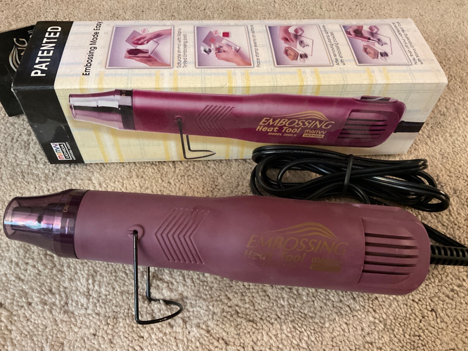 Marvy Uchida Embossing Heat Tool Wand Model 2000II  w/ Box