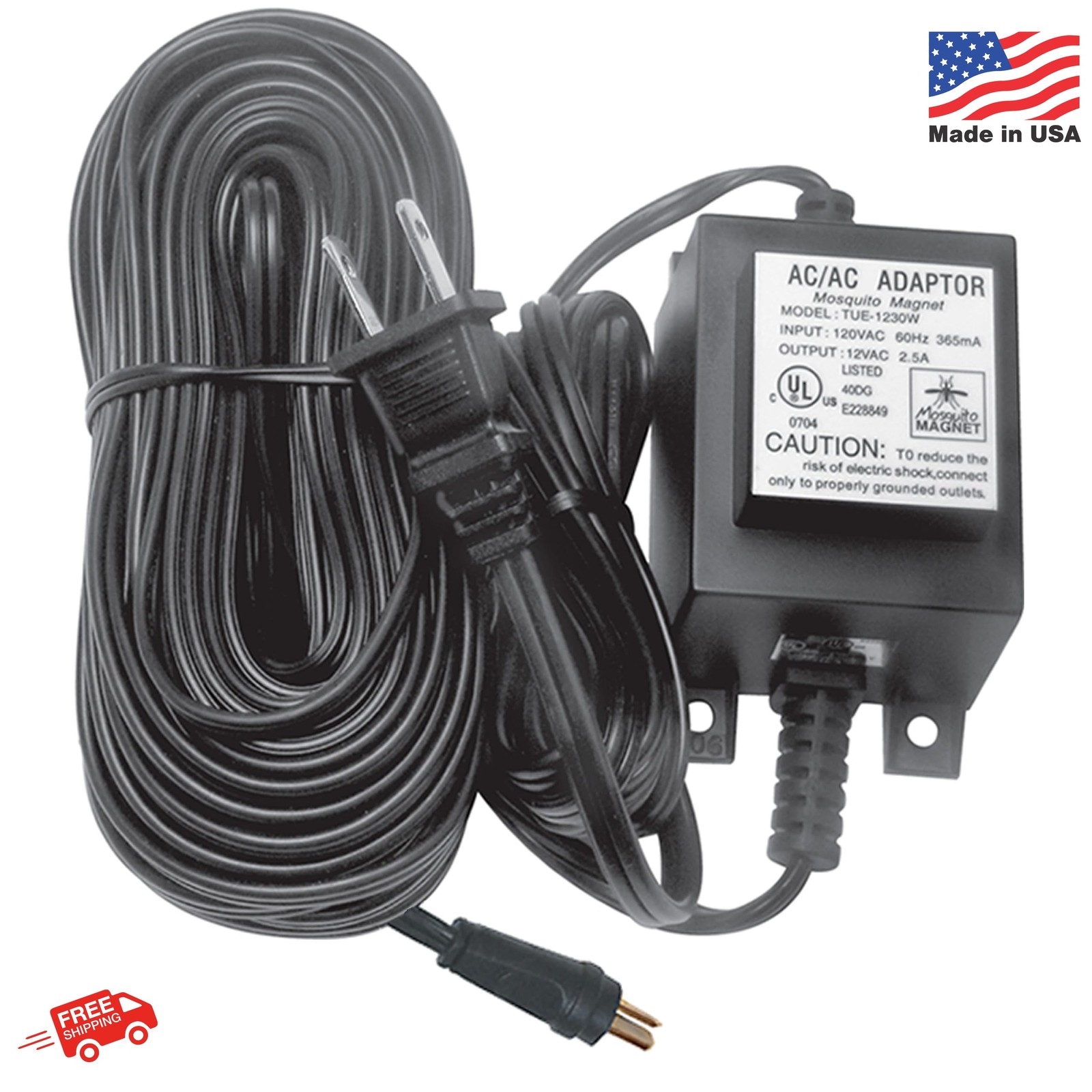 Mosquito Magnet Power Cord for Patriot Traps with Round Plug.