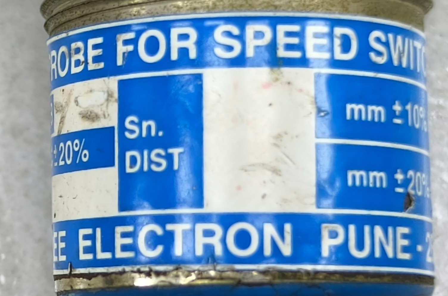 Jayashree Electron SP 12B30 Sensor Probe For Speed Switch 12VDC