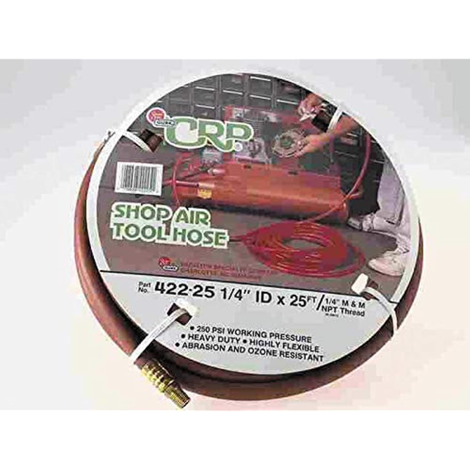 HBD Industries 42225 Lawn and Garden Air Hose, 1/4" x 25", Red