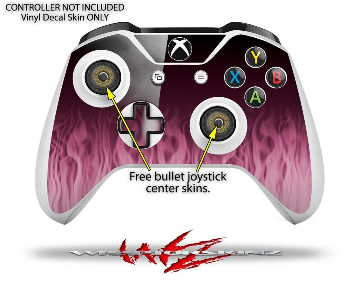 Skin XBOX One S Console Controller Fire Pink