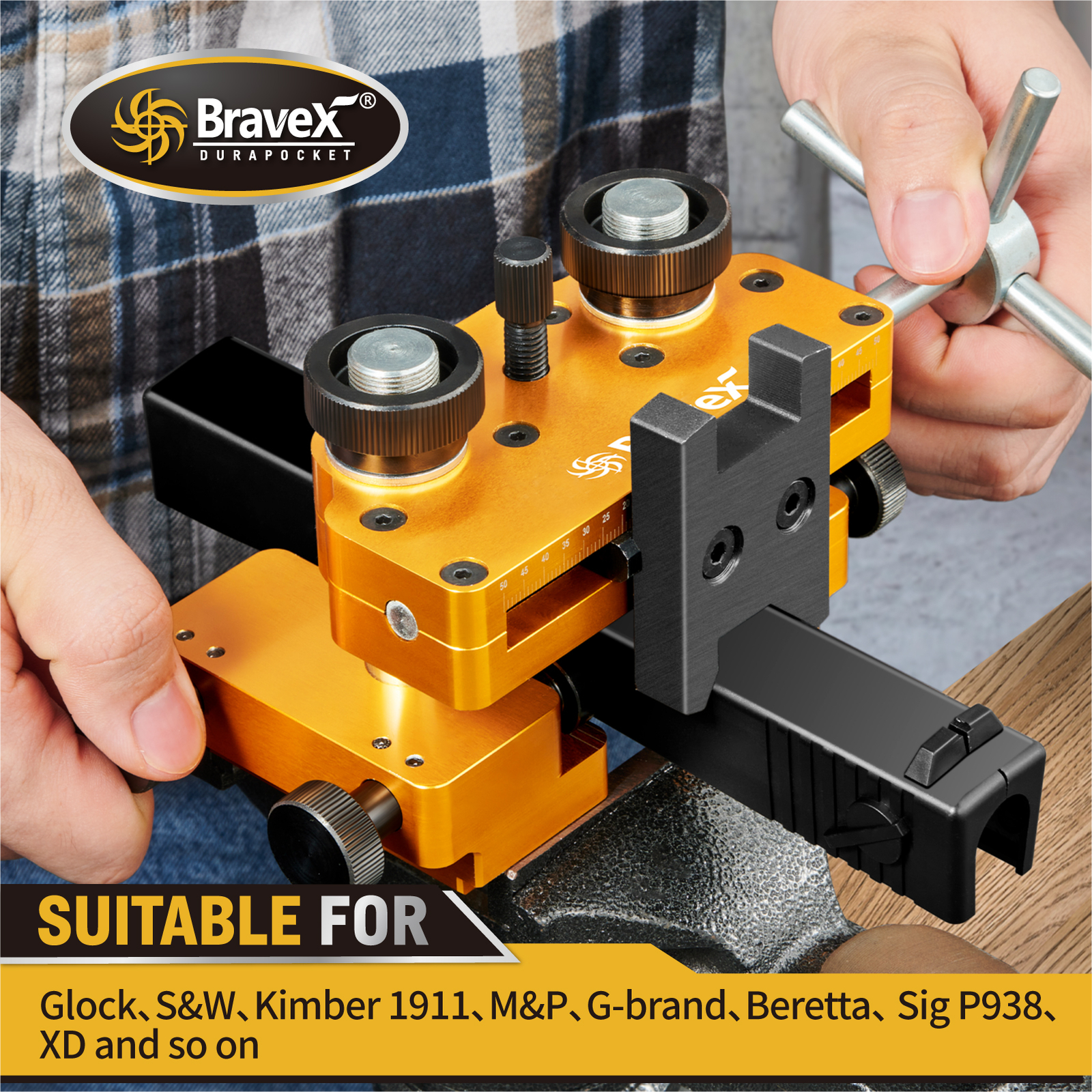 Upgraded Version Sight Pusher Tool With Heavy-Duty Construction High-Precision