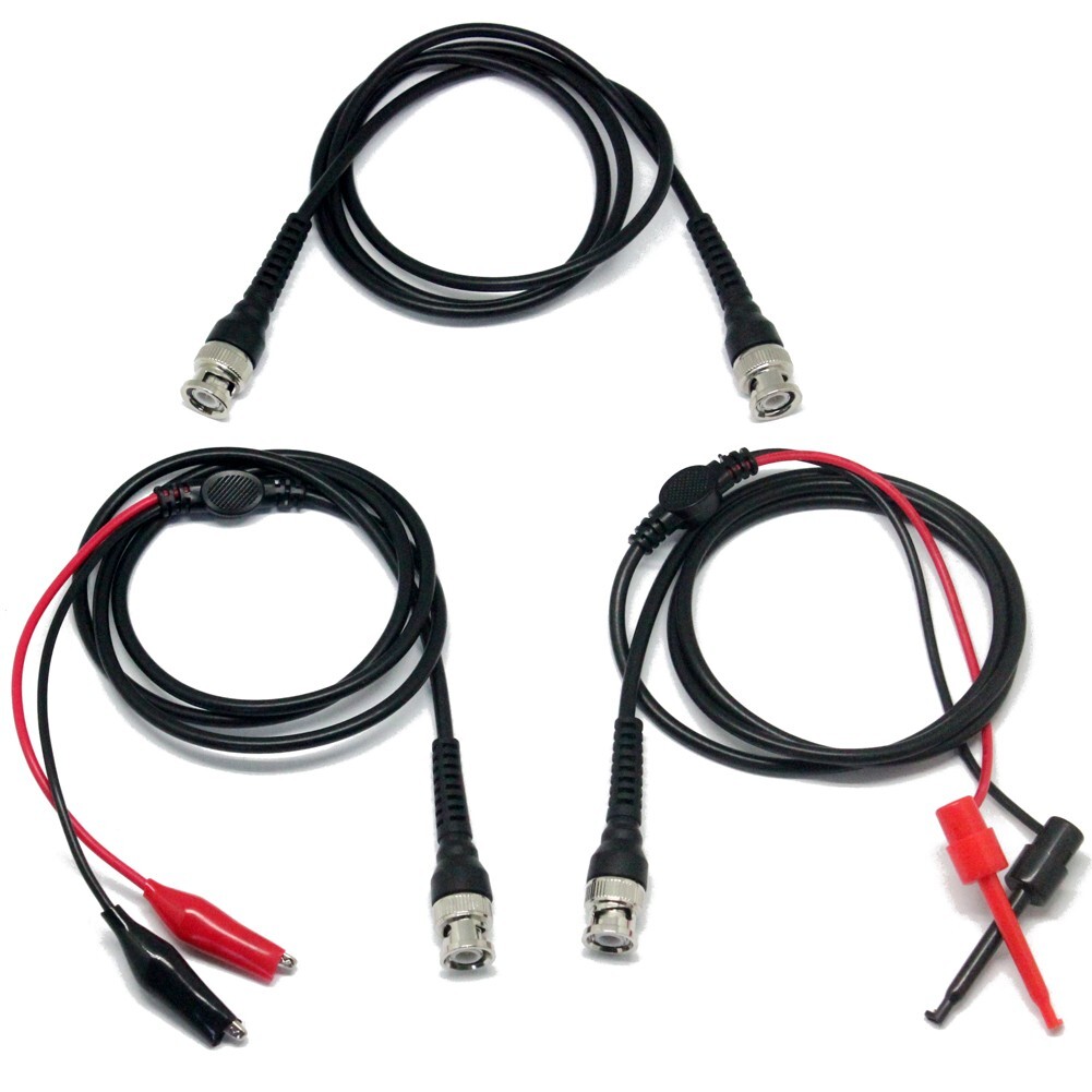 Aidetek Test Clip to BNC Male And BNC to Alligator Test Clip and BNC cable P1034