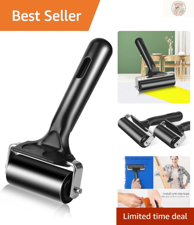 2.2 Inch Rubber Brayer Roller Tool for Effortless Printmaking & Crafting