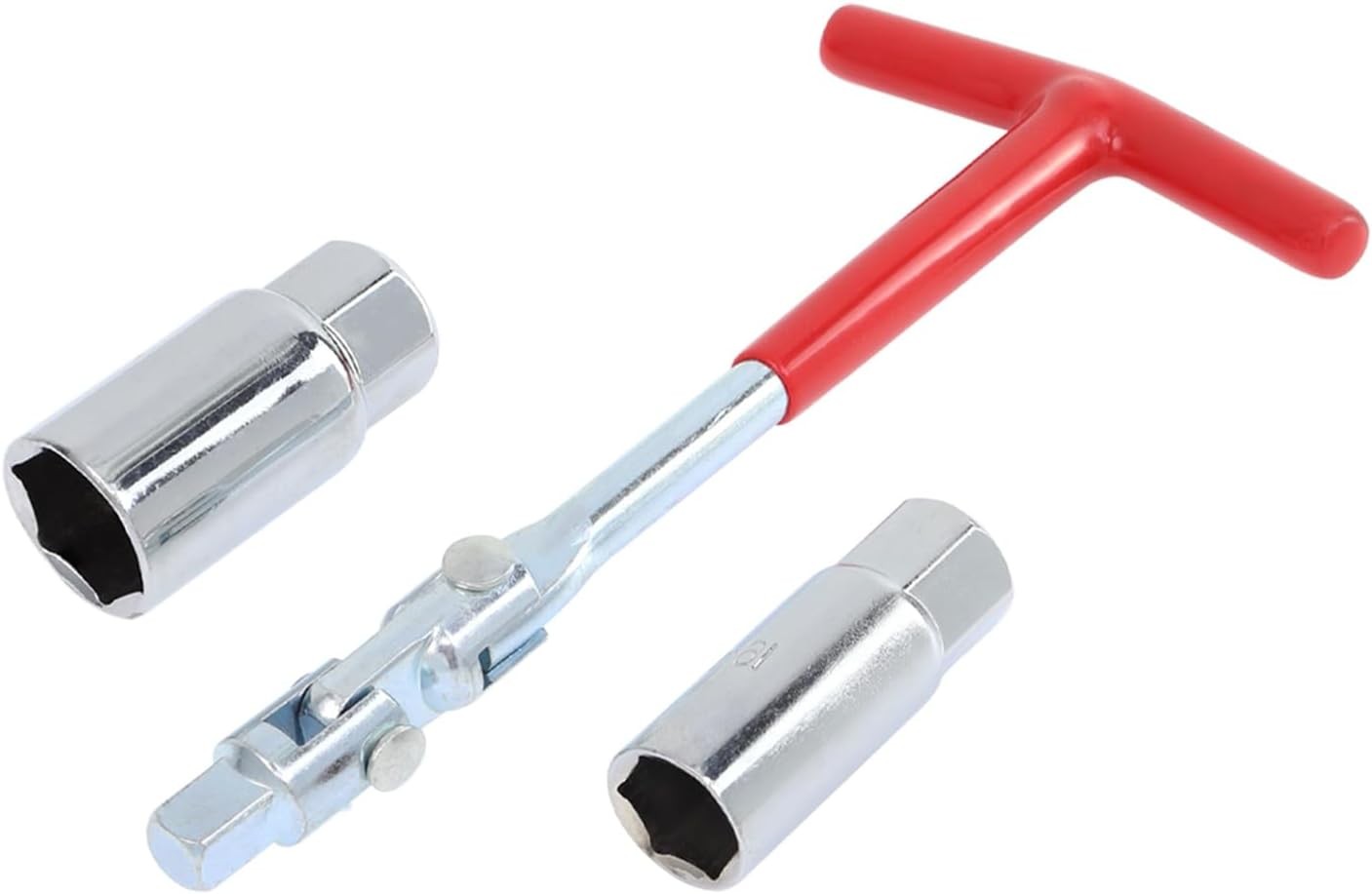 Spark Plug Socket Wrench Set - T-Handle Universal 16mm (5/8") & 21mm (13/16") Sp