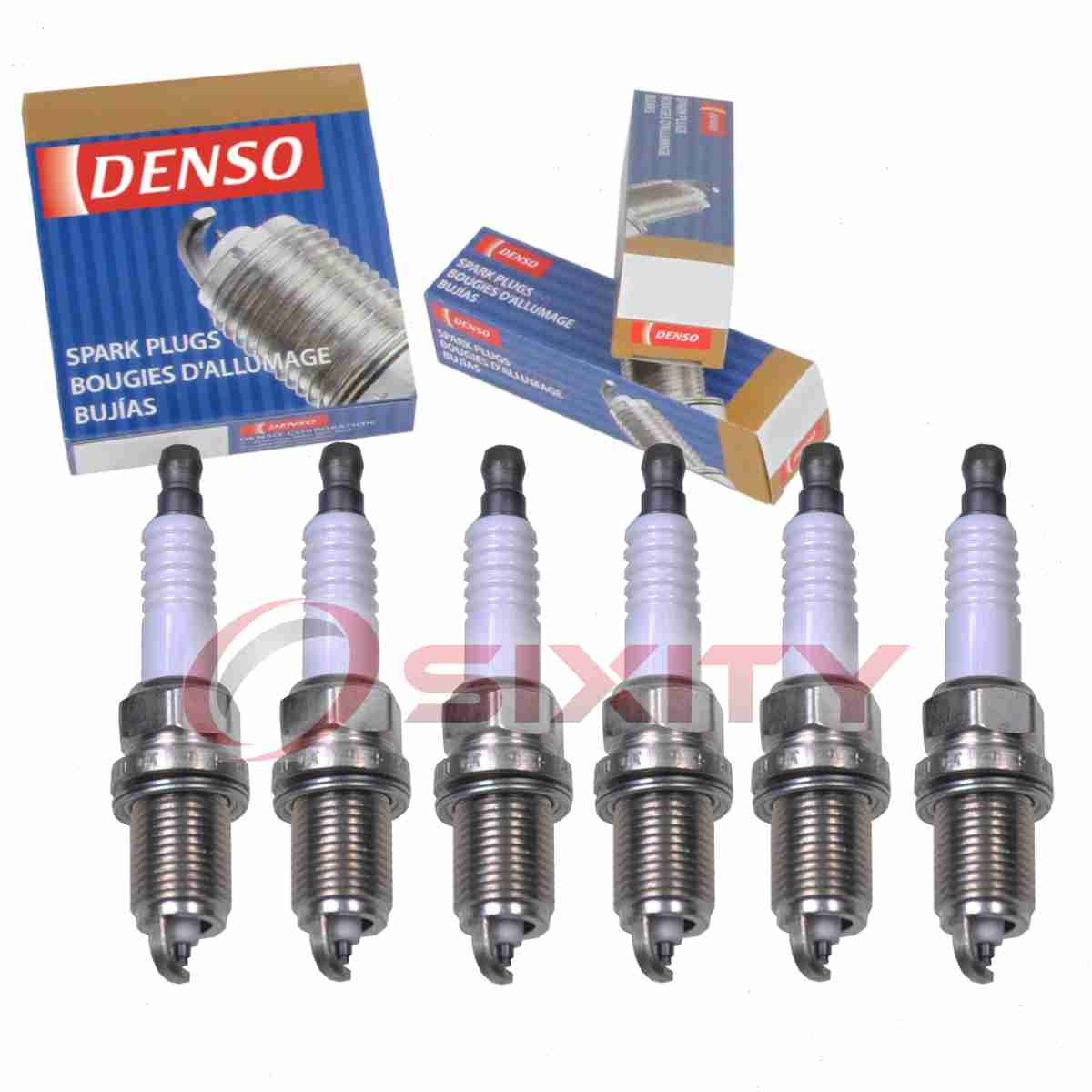 6 pc Denso Standard Spark Plugs for 2004-2009 Dodge Durango 3.7L V6 Ignition kk