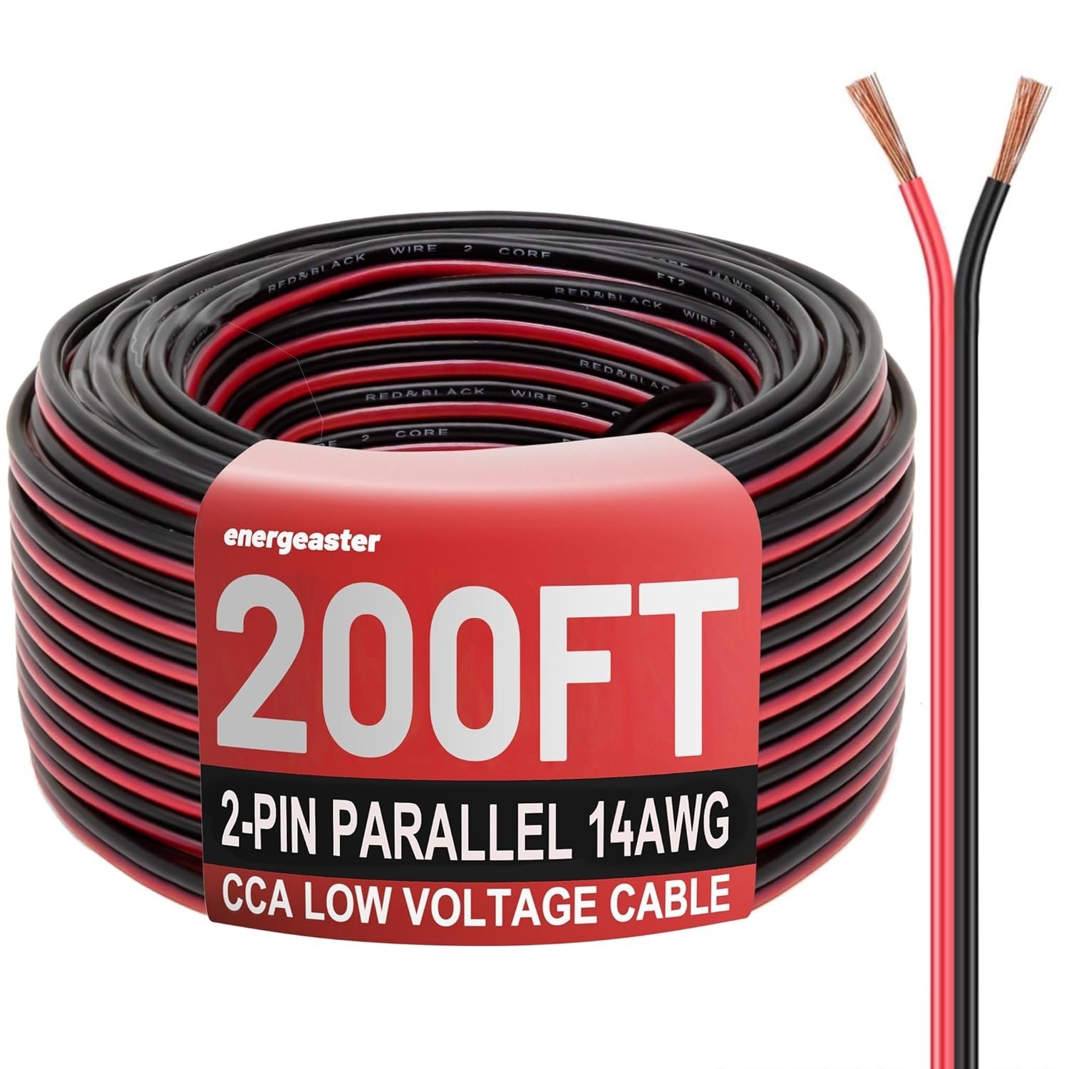 200FT LOW VOLTAGE 14/2 CABLE LANDSCAPE BURIAL COPPER WIRE OUTSIDE LIGHTI 2 CORE