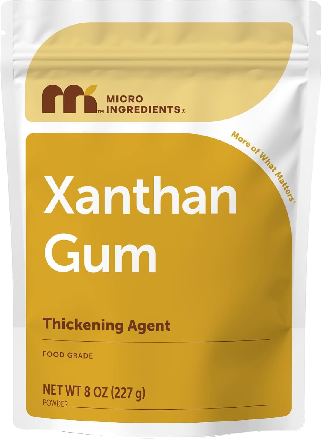 Xanthan Gum Powder, 8 Oz | Unflavored Thickening Agent for Cooking | Keto & Glut