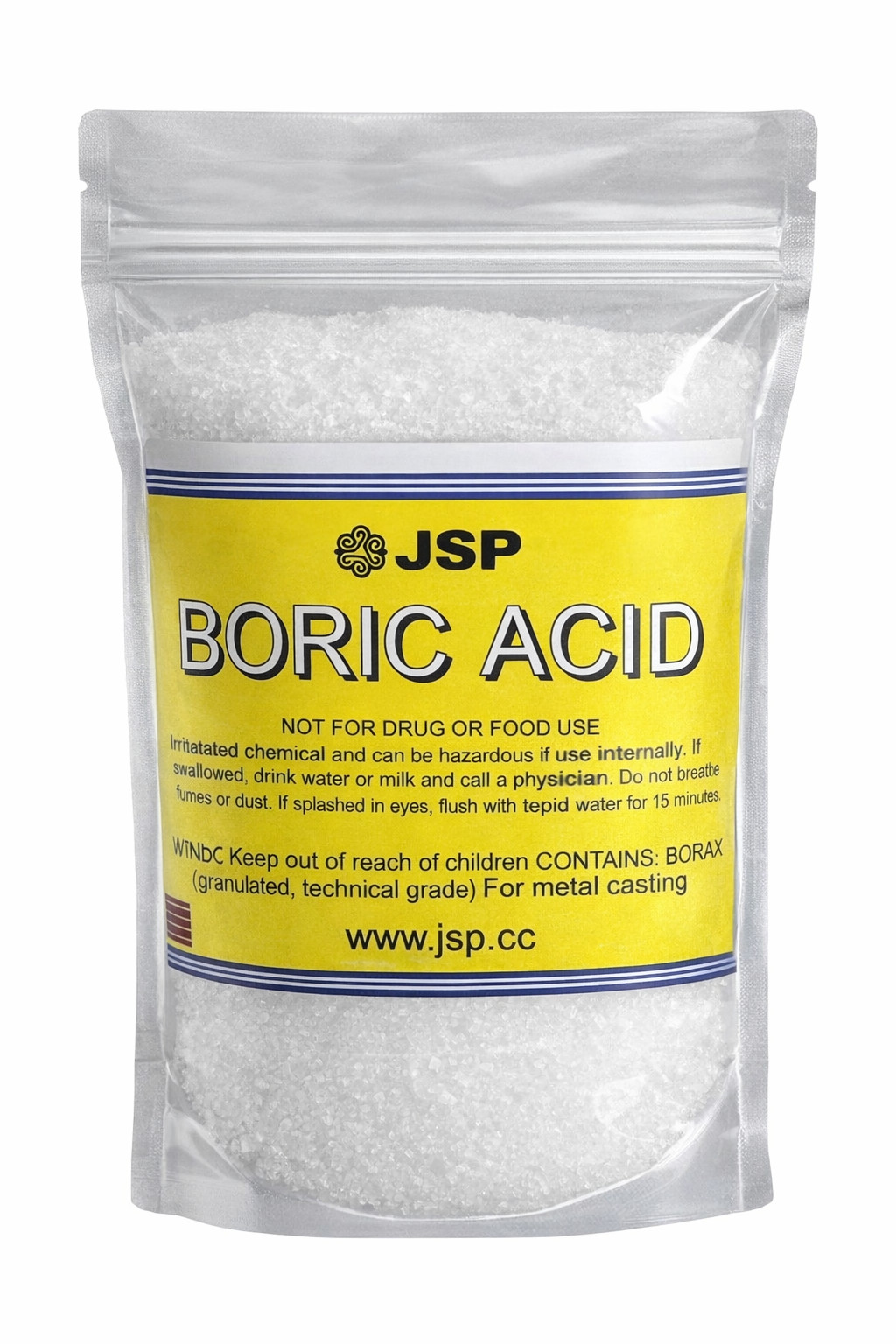 Boric Acid 5 lb 99% Pure Powder Flux Gold Silver E-Waste Metal Refining Melting