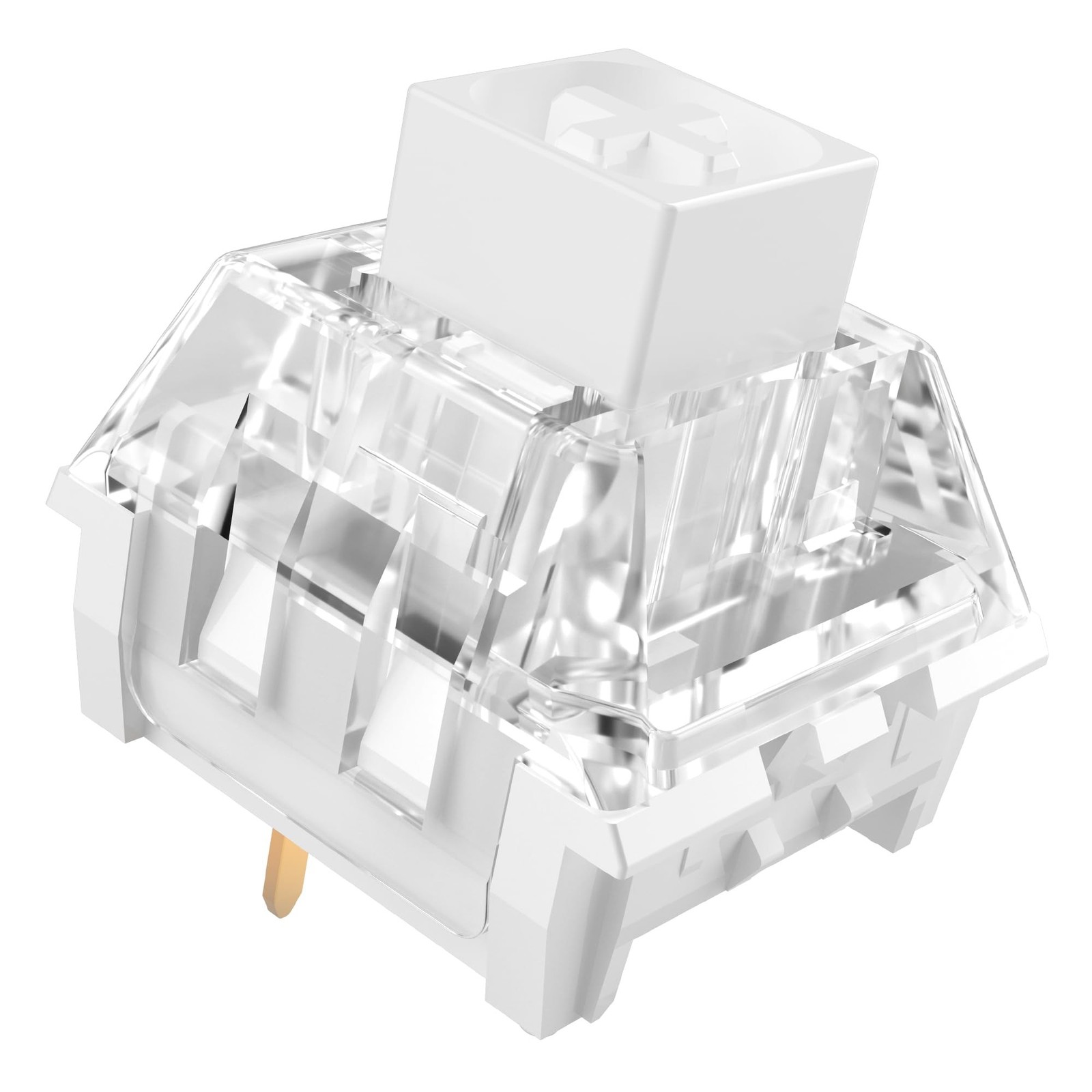 Kailh Box White Clicky Keyboard Switch,3-pin 45gf Pre-Lubed Dustproof Waterpr...