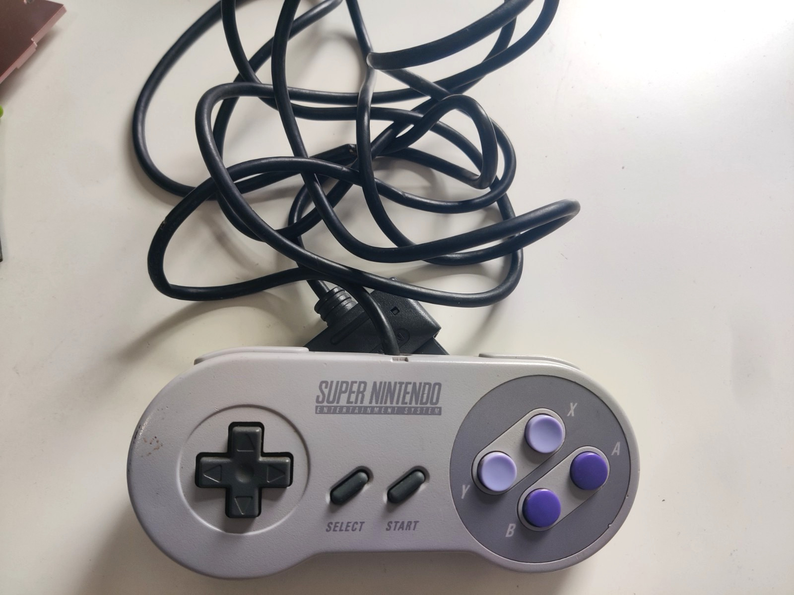 Original SNES Super Nintendo Controller OEM SNS-005 Authentic Genuine Tested #9