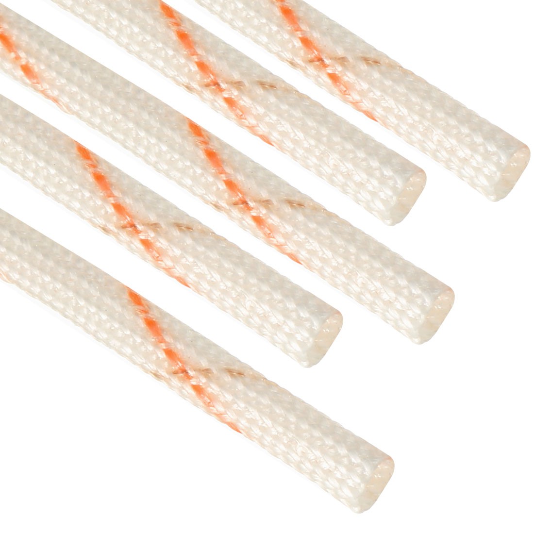 Fiberglass sleeve 2mm ID 125 degrees centigrade 900mm white red 5pcs