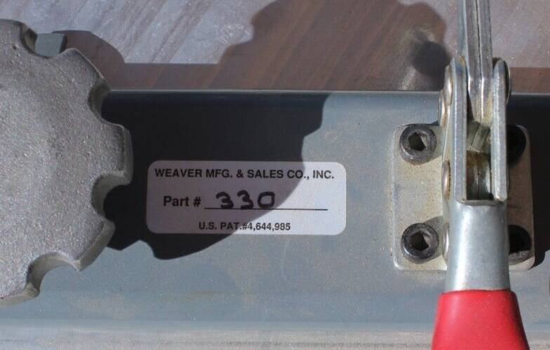 LA Weaver MFG cabinet crown door fixture parts310 330 template panel rail shaper