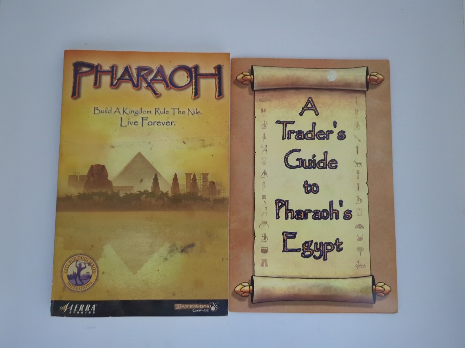 Pharaoh Official Strategy Guide (Sierra Studios) w/ A Traders Guide Map**NO GAME