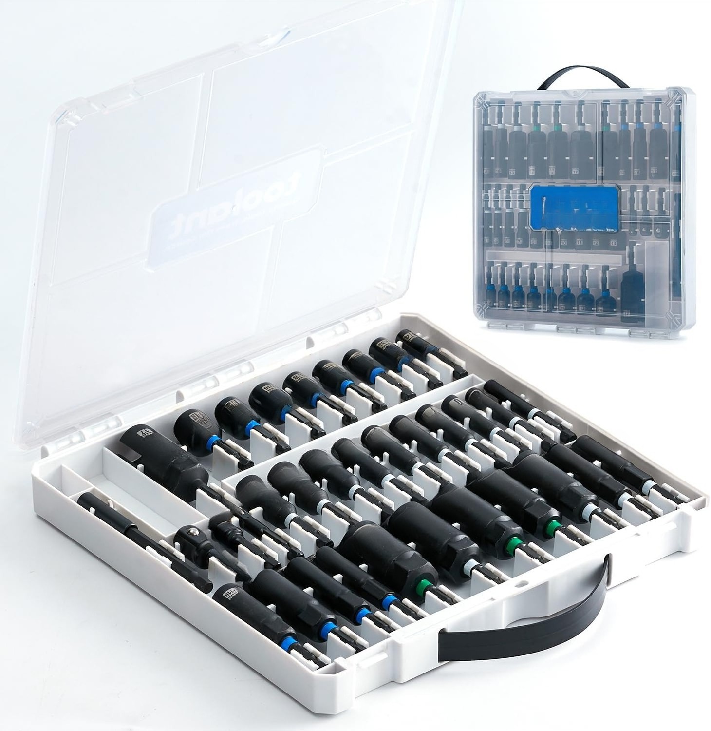 Impact Magnetic Socket Wrench Set, 34-Piece Impact Screwdriver Bit Set
