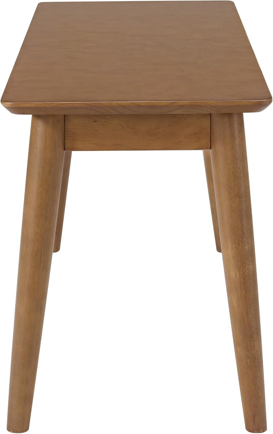 Solid Wood Dining Bench, Warm Pecan, 46” X 14” X 18”
