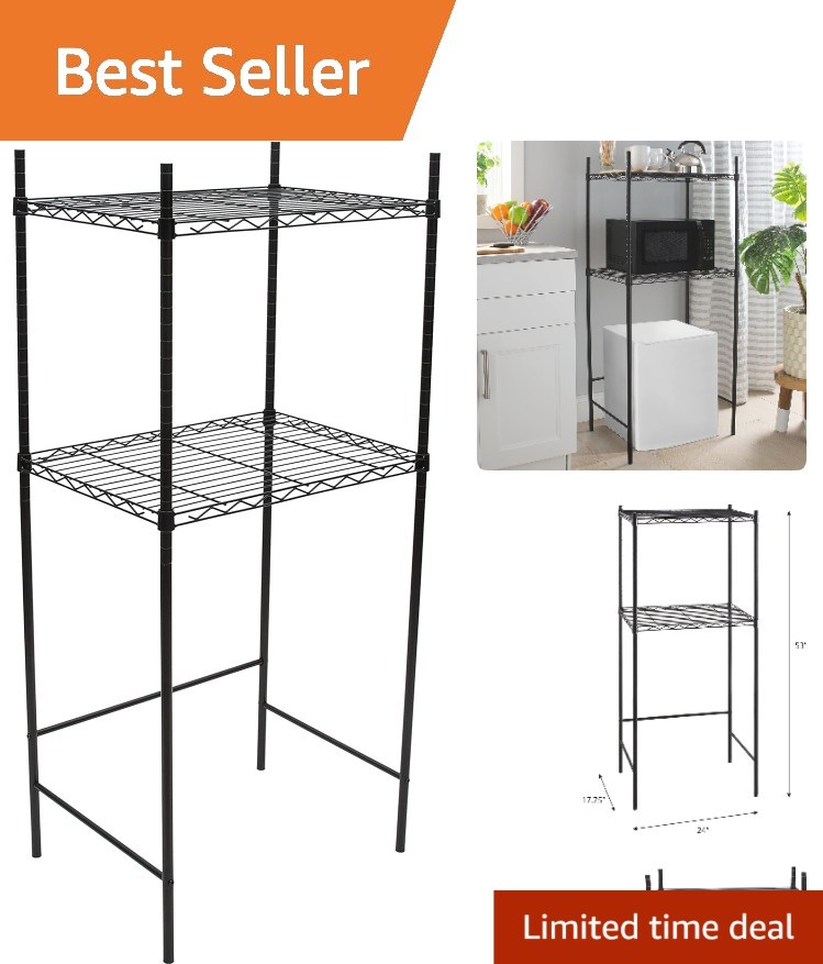 Elegant Space-Saving Mini Fridge & Microwave Stand for Experience Kitchen Living