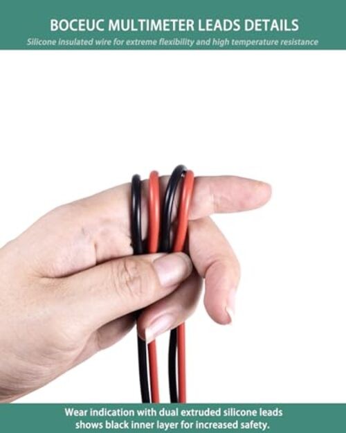 Multimeter Test Leads 4mm Stackable Banana to Banana Plug with Multicolored
