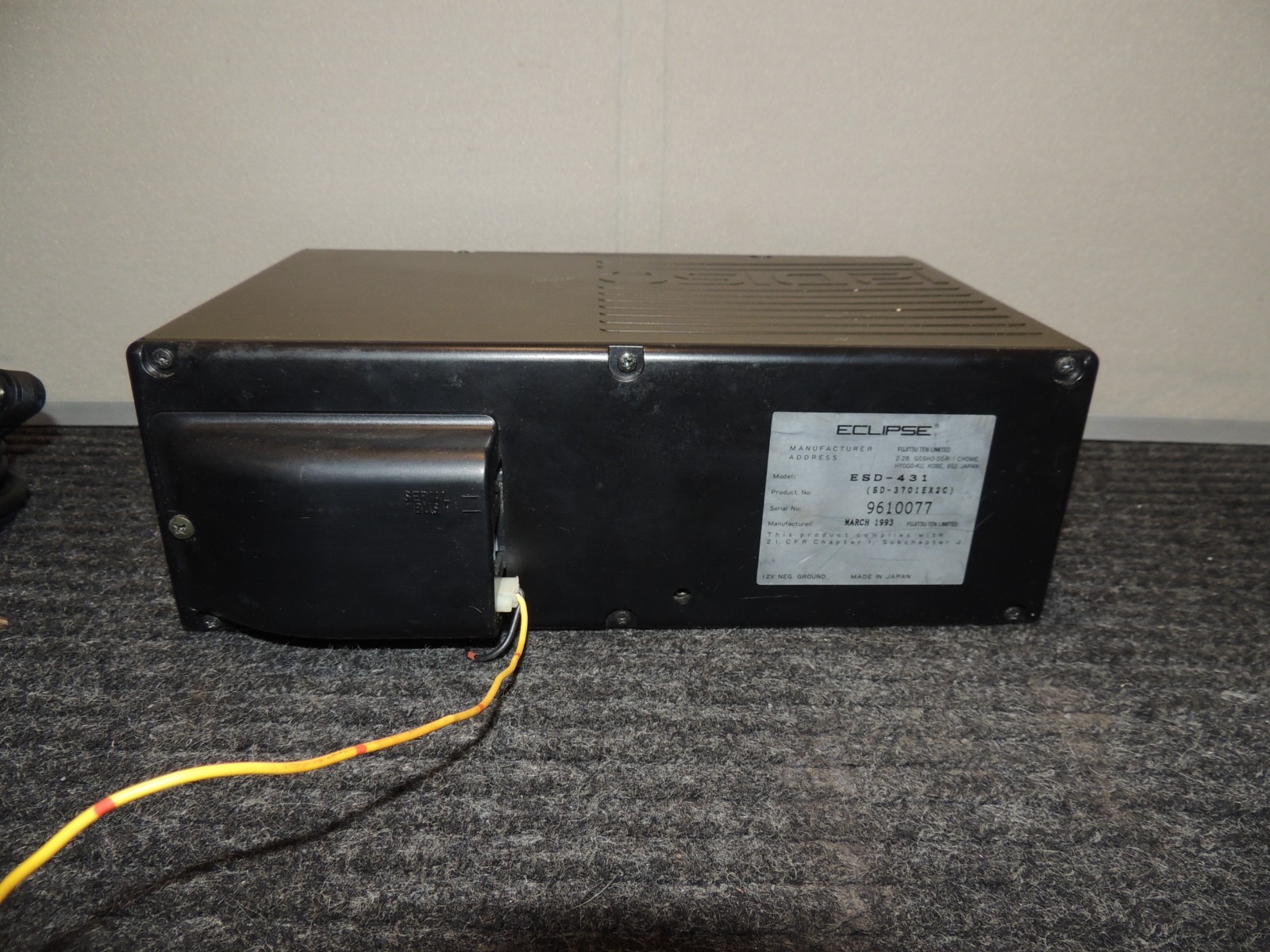 Eclipse 12 CD Disc Changer ESD-430 Remote Controller and Modulator QU-122A