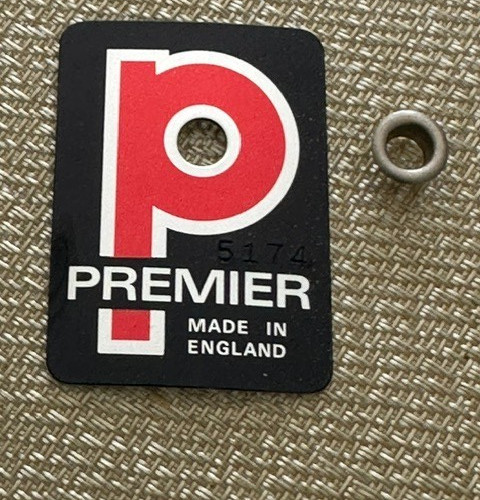 Vintage Premier Drum Badge for Snare Bass or Tom England