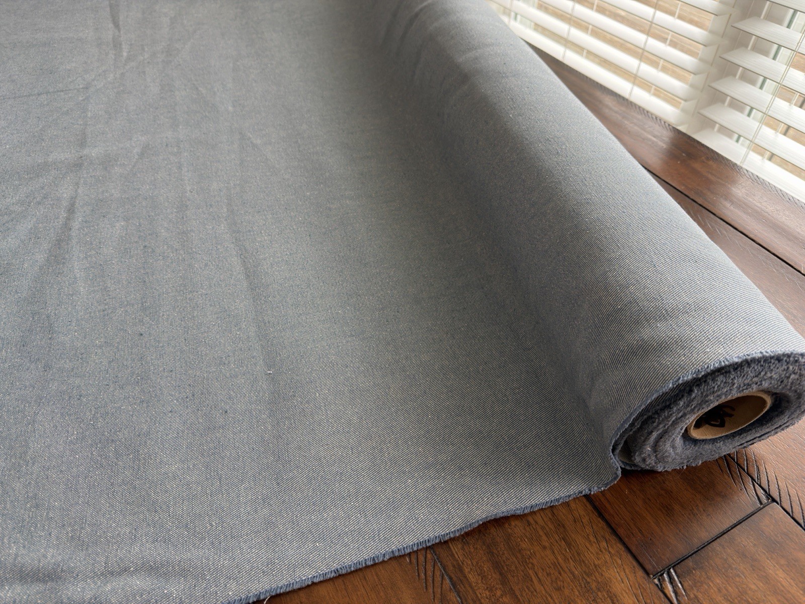 Cotton Denim Fabric, Light Blue, Midweight approximately 8.67 ounces By The Yard