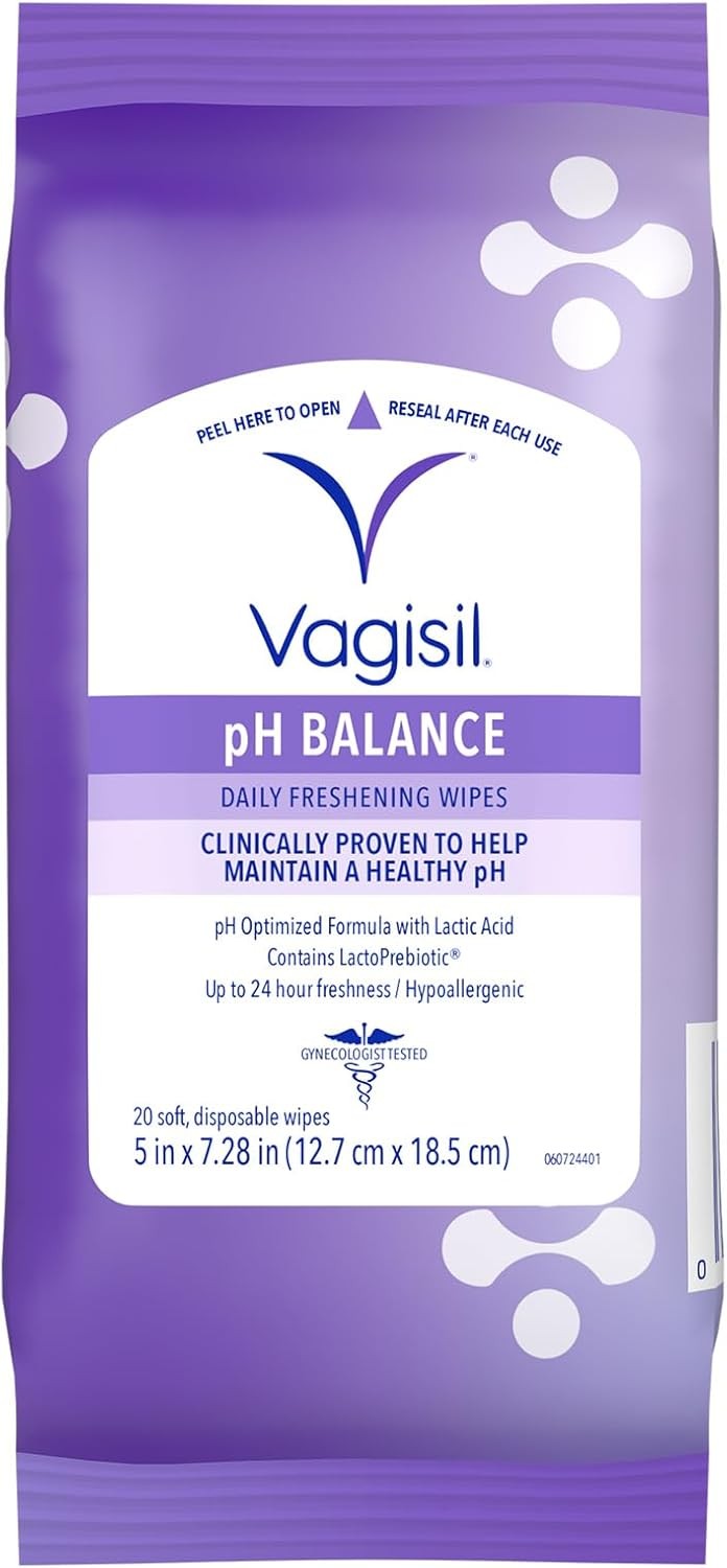 Vagisil pH Balance Wipes 20ct Feminine Hygiene