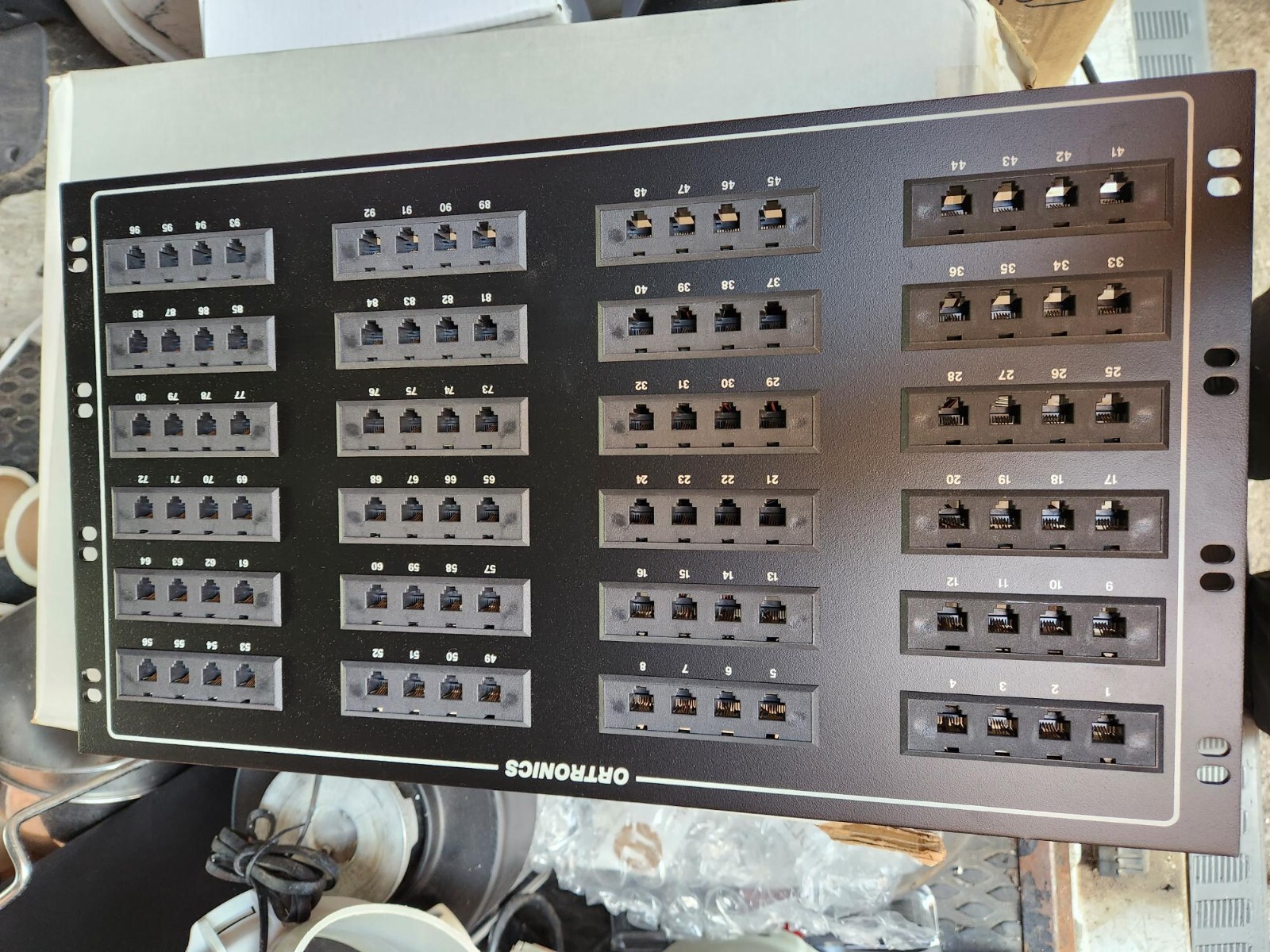 Ortronics 96 PORT 809004980 Communication Circuit Rackmount Panel
