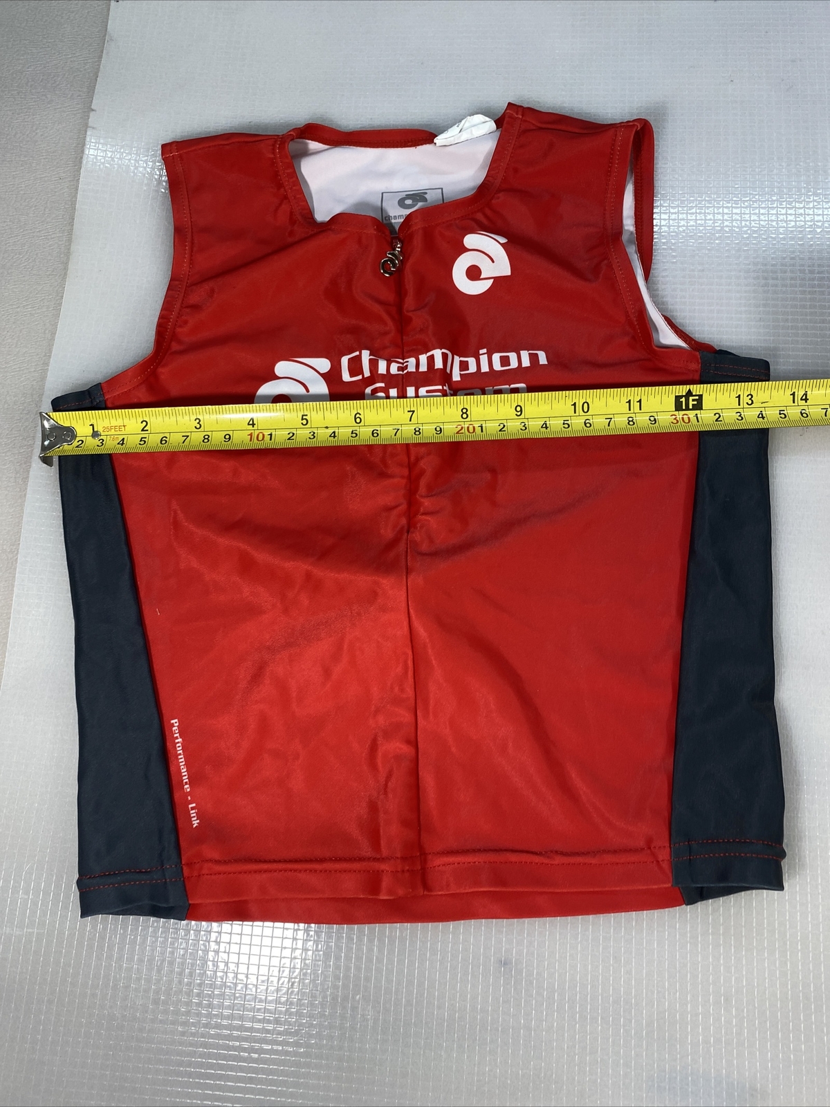 Champion System link youth tri triathlon top Large YL (8284-14)