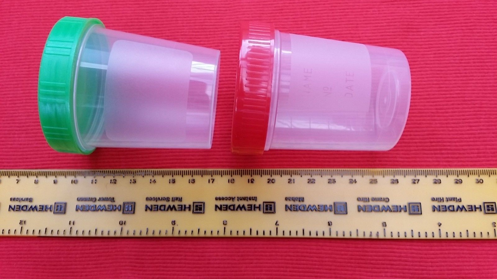 125ml Small plastic jar/container/tub, sample/specimen screw top lid 10,15,20