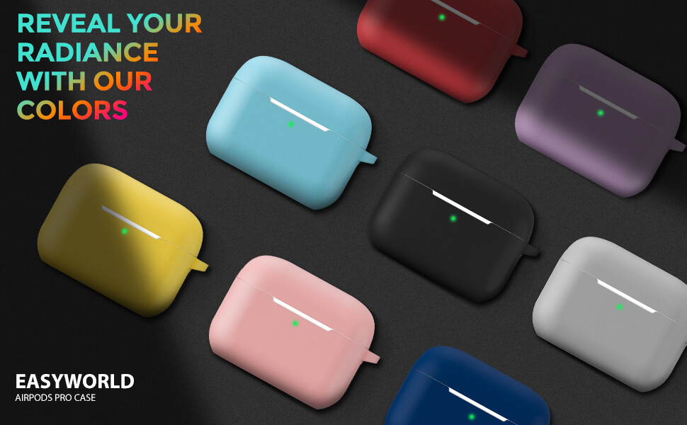 For Apple AirPods PRO Wireless Charging Case Silicone Cover Protective Skin