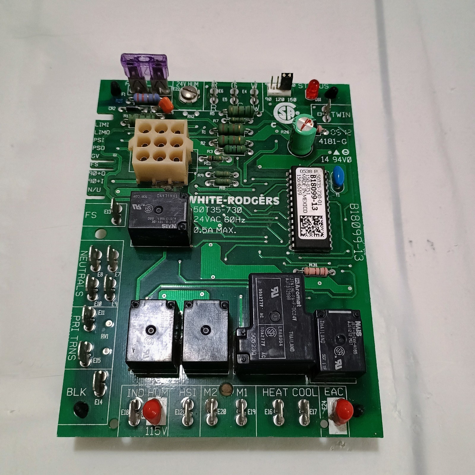 *Removed from working unit* White Rodger’s 50T35-730 Control Board Used/Tested