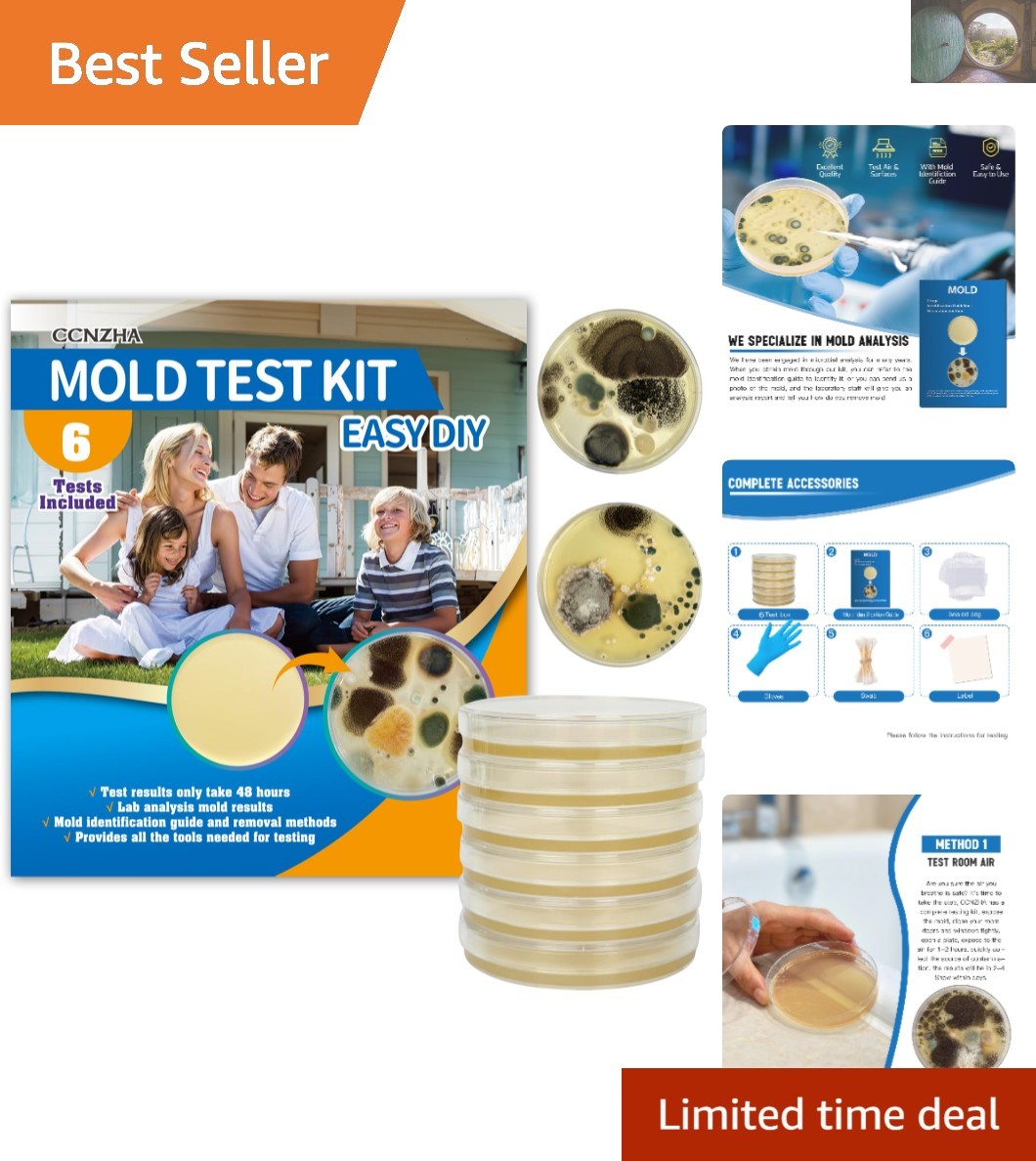 Expert Mold Detection Kit: DIY Tests for a Healthy Home Environment in 48 Hours