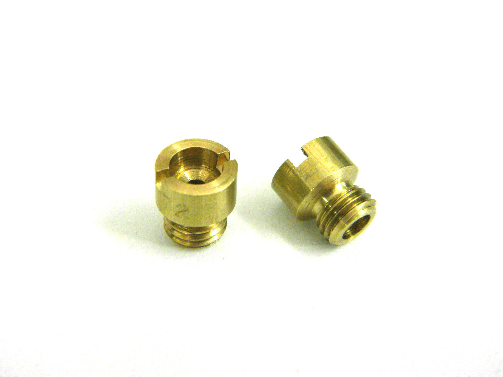 (Pair) Main Jets 75 Size 1/4-32 Thread Brass 4150 4160 Fits: Holley Carburetor