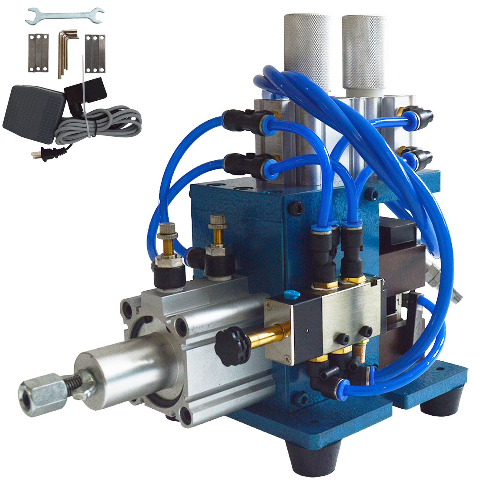 110V Automatic Wire Stripping Machine Pneumatic Stripper 3F Copper Cable Recycle