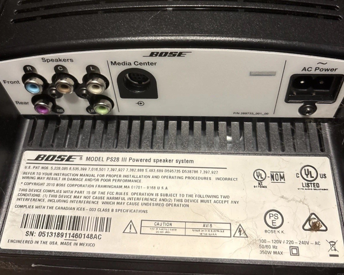 Bose V35 Complete Surround System