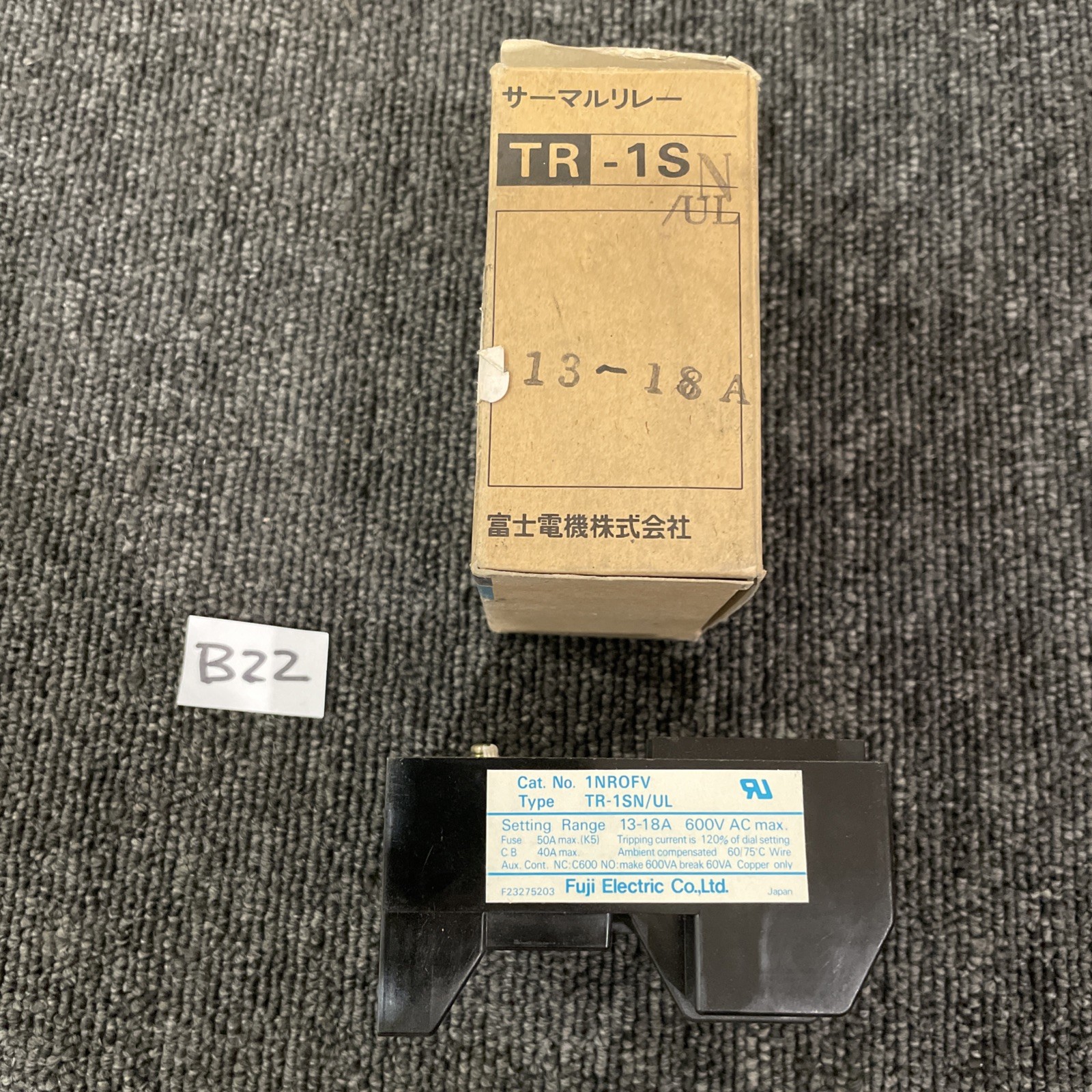 FUJI ELECTRIC 1NROFV Type TR-1SN/UL